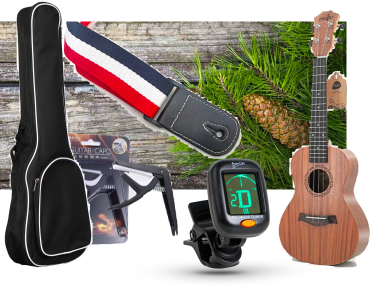 Ukulele-Weihnachts-Set / Alles für den Start