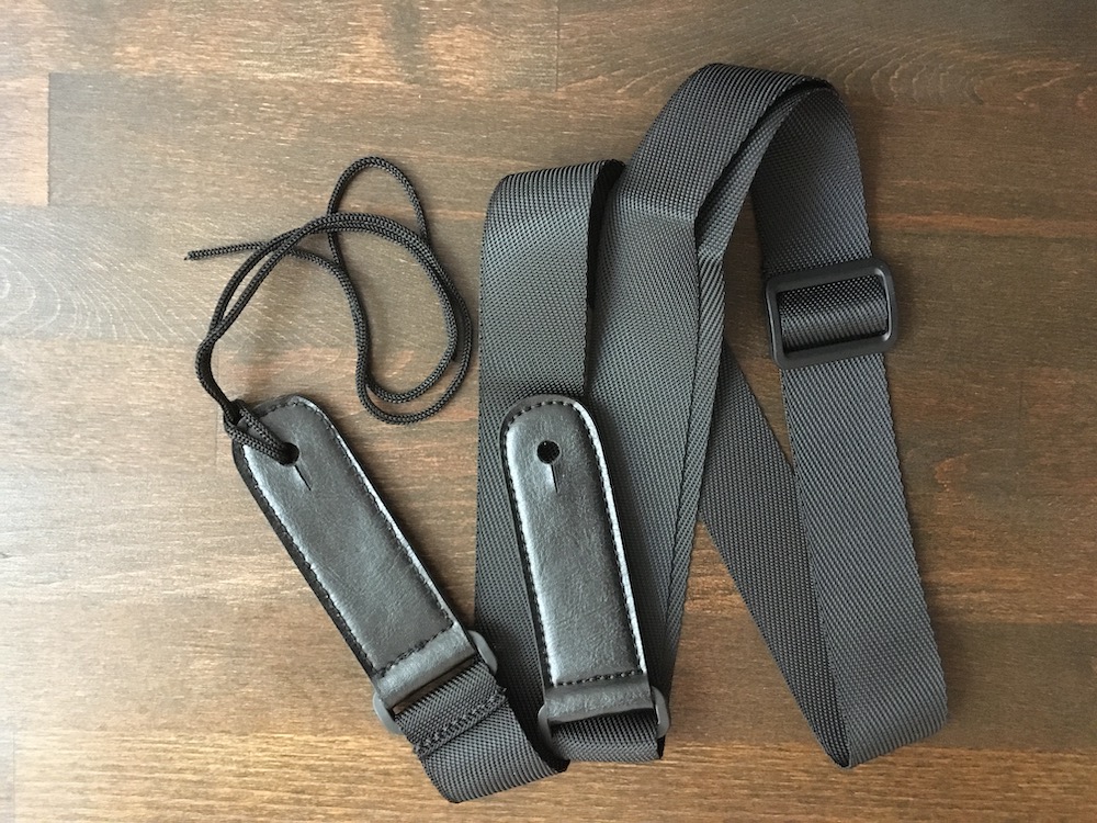 Ukulele Pin-Strap schwarz